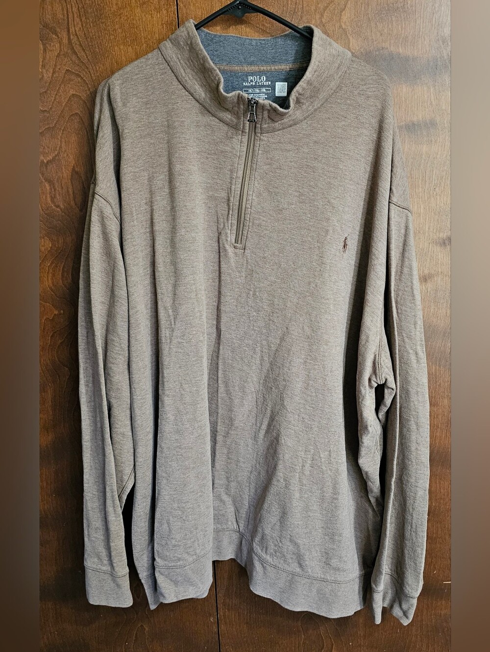 Polo Ralph Lauren 4XLT long Sleeve 1/4 Zip Polo